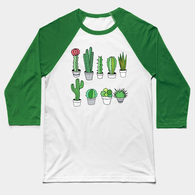 cactus Baseball T-Shirt by Carrol88999